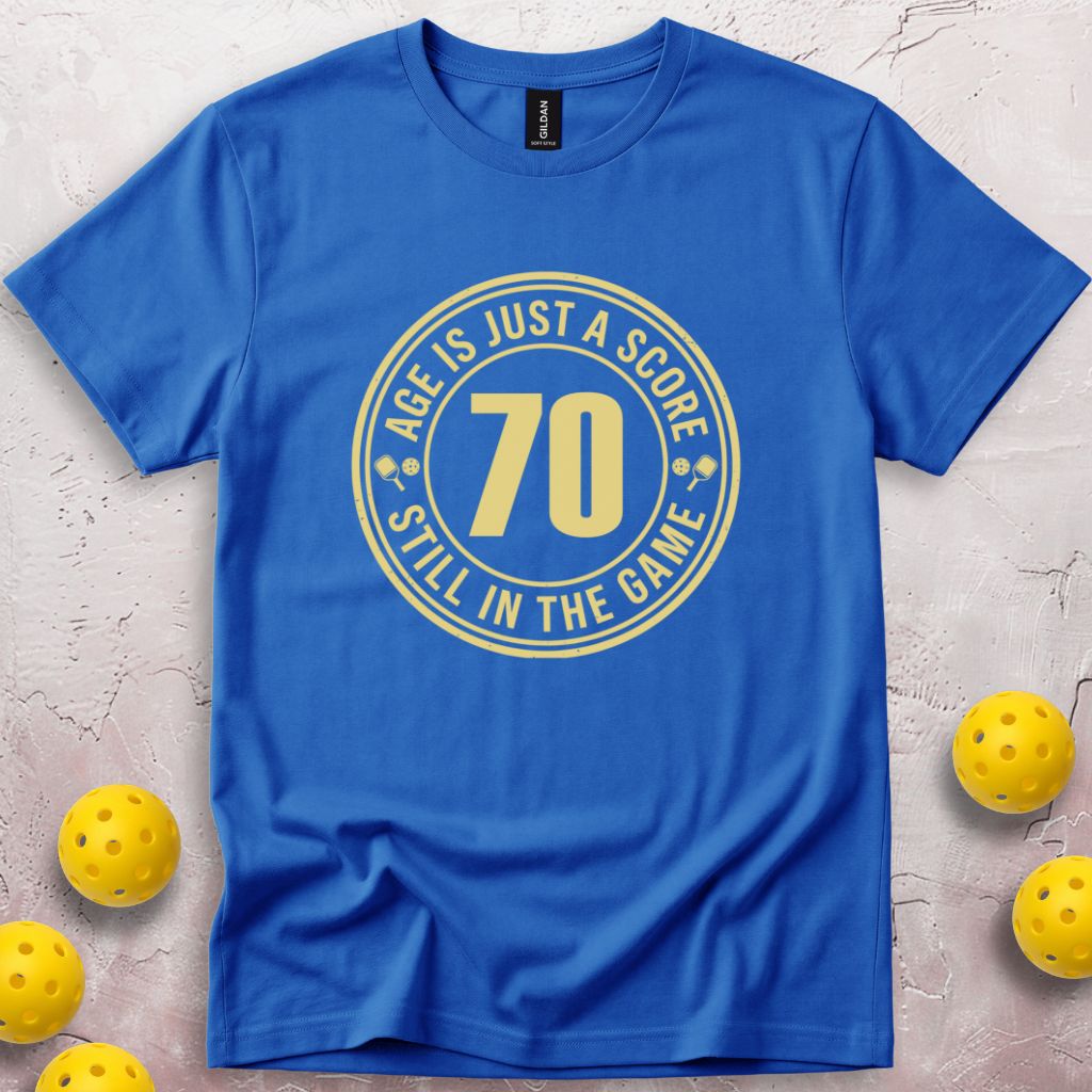 Age Is Just a Score 70th Birthday T-Shirt
