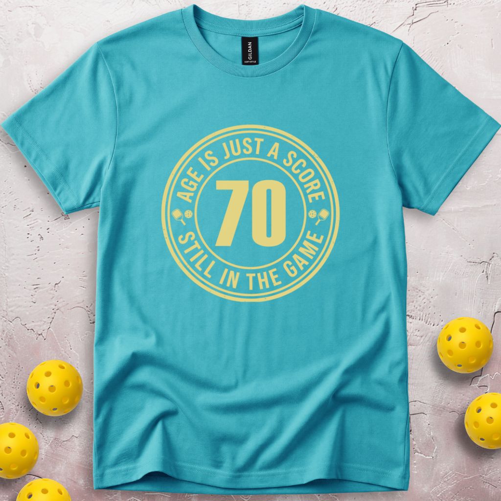 Age Is Just a Score 70th Birthday T-Shirt