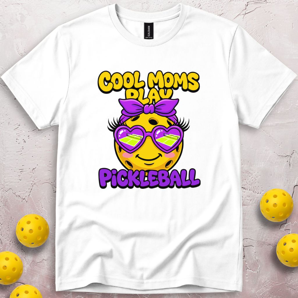 Cool Moms Play Pickleball T-Shirt