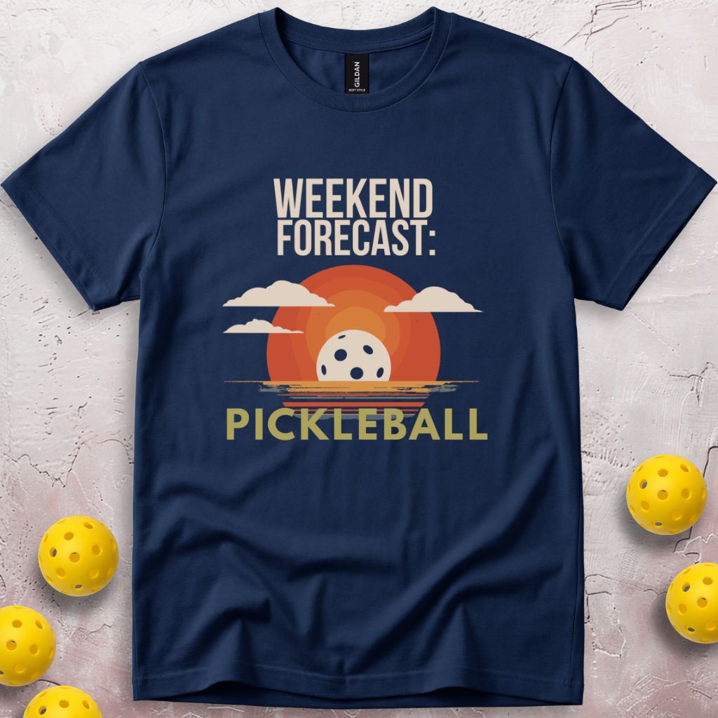 Weekend Forecast Pickleball T-Shirt