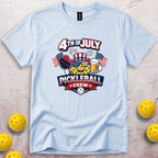 Fourth of July Pickleball Crew T-Shirt