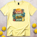 Grill Chill Dink Drink T-Shirt