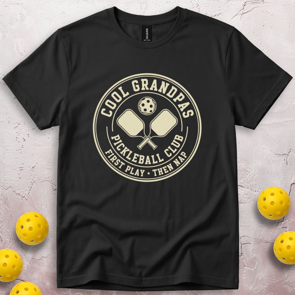 Cool Grandpas Club First Play Then Nap T-Shirt