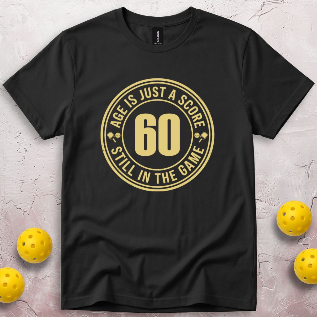 Age Is Just a Score 60th Birthday T-Shirt