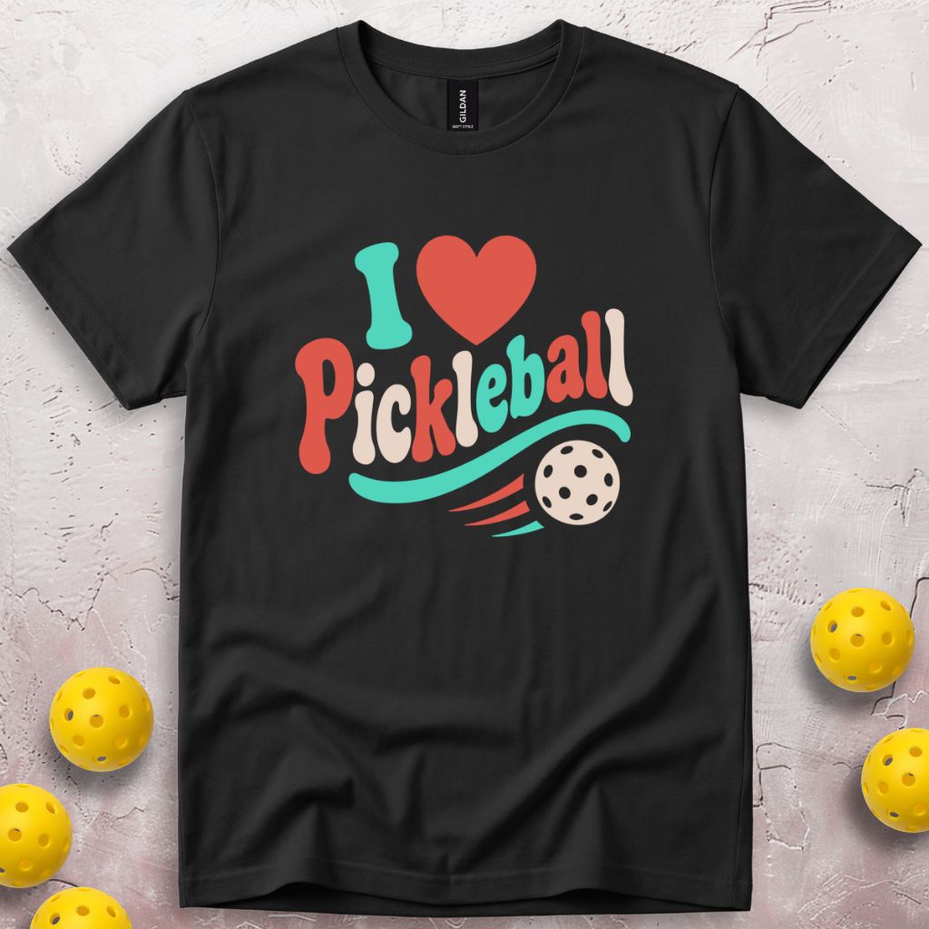 I LOVE Pickleball T-Shirt