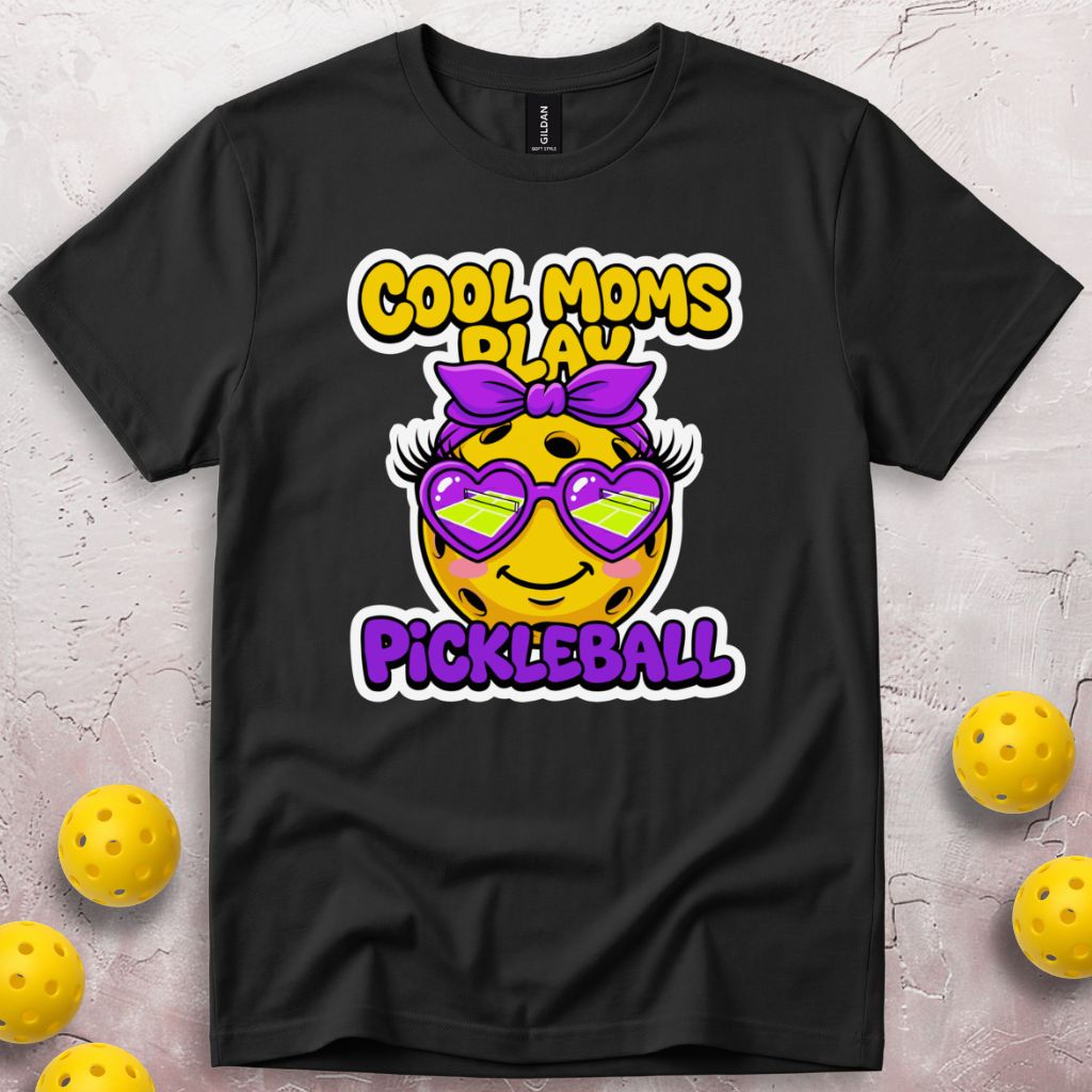 Cool Moms Play Pickleball T-Shirt