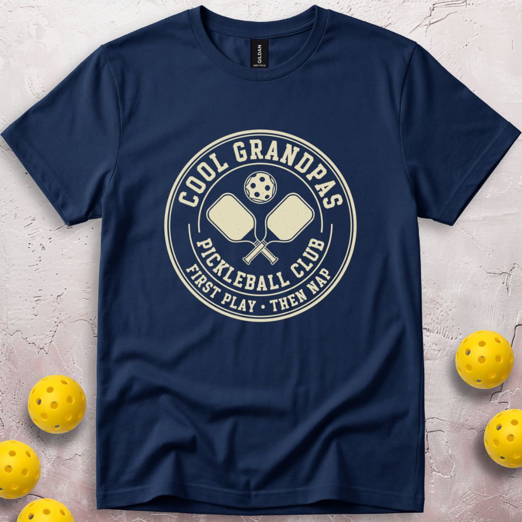 Cool Grandpas Club First Play Then Nap T-Shirt