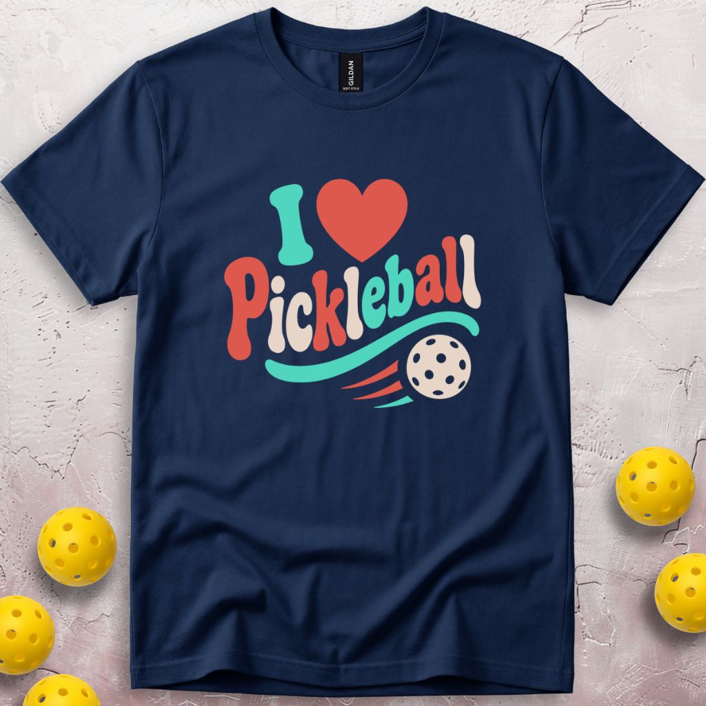 I LOVE Pickleball T-Shirt