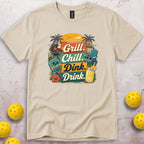 Grill Chill Dink Drink T-Shirt