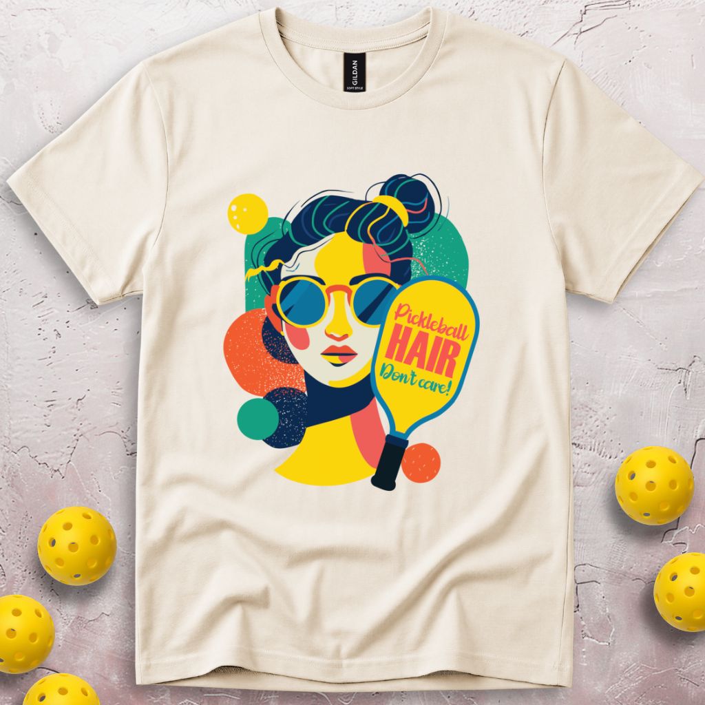 Pickleball Hair Don't Care T-Shirt