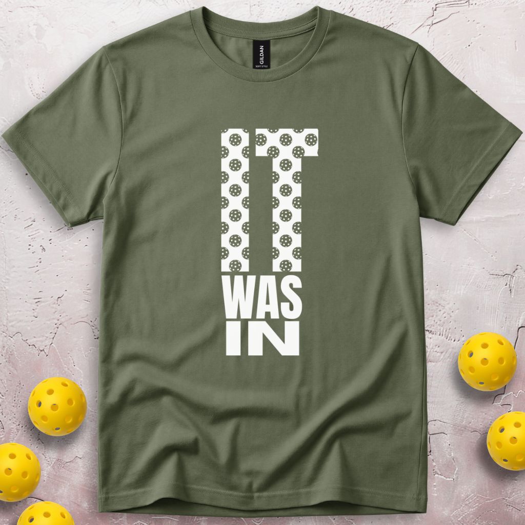 It Was In Pickleball Pattern T-Shirt