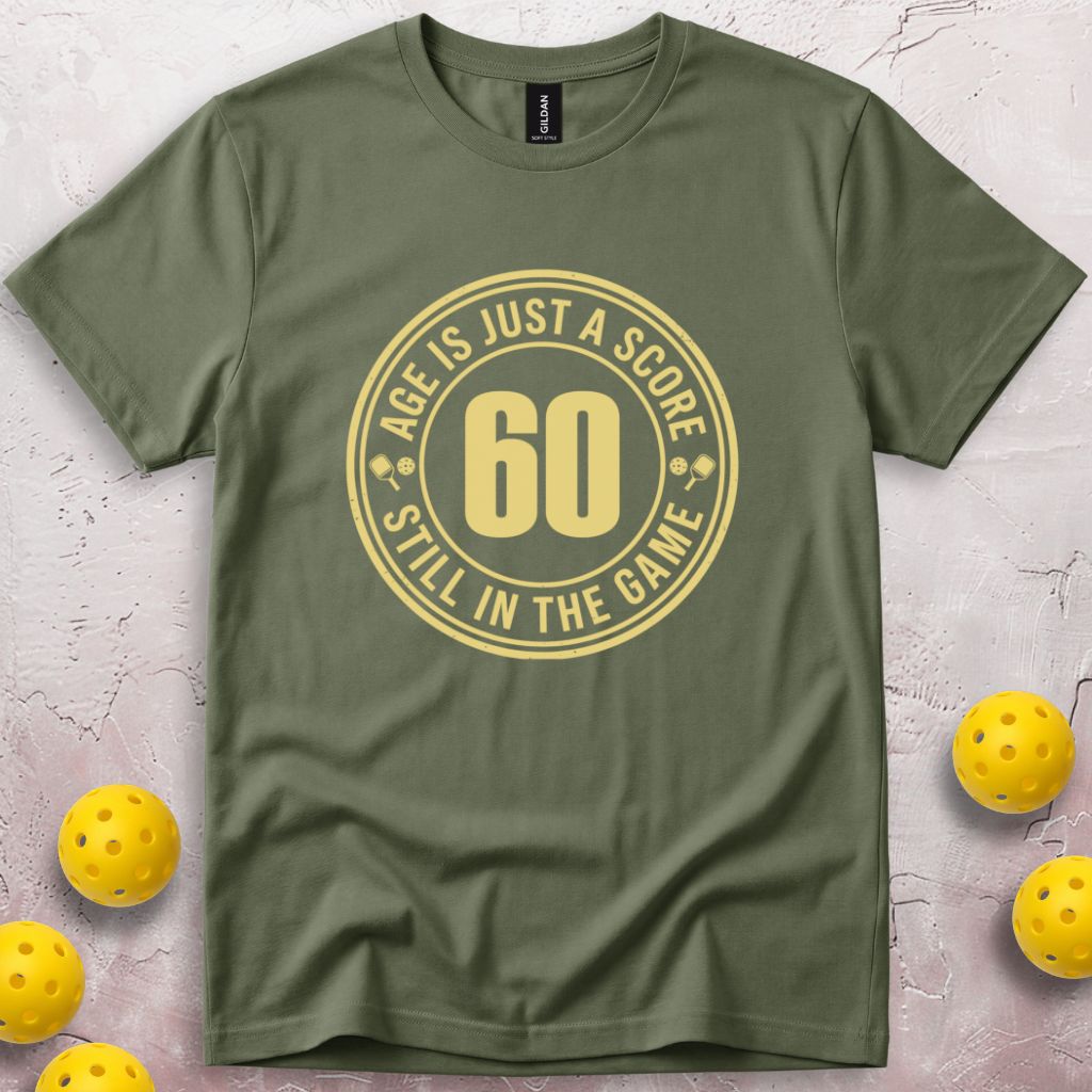 Age Is Just a Score 60th Birthday T-Shirt