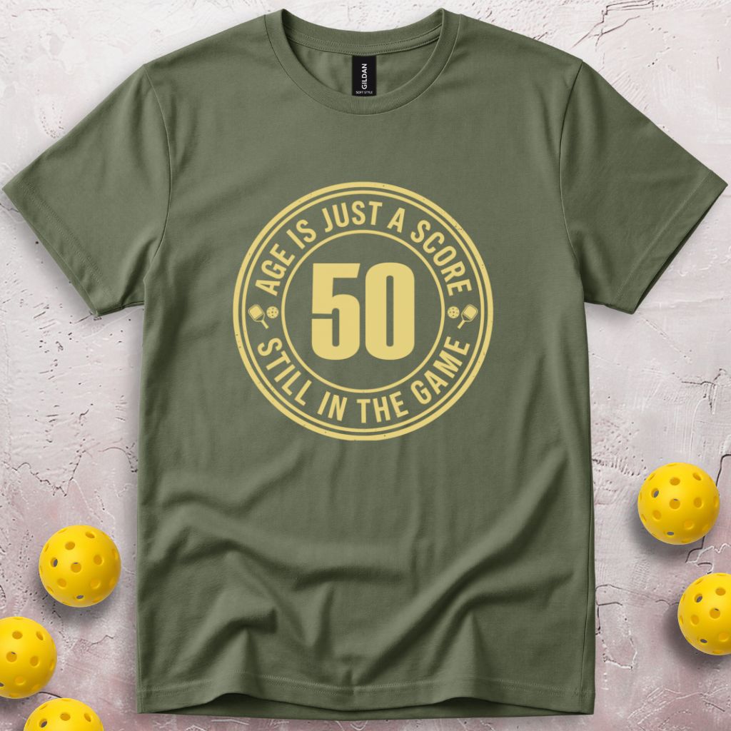 Age Is Just a Score 50th Birthday T-Shirt