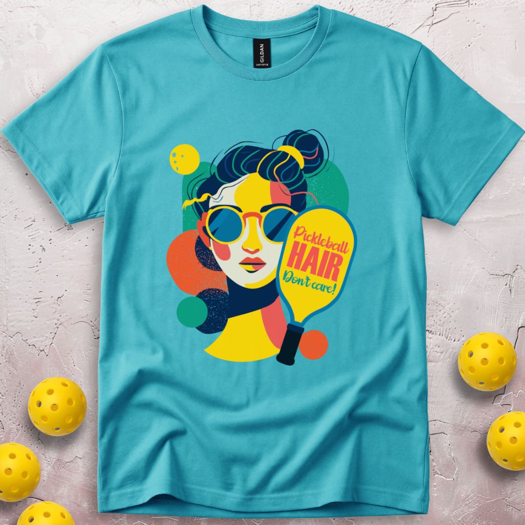 Pickleball Hair Don't Care T-Shirt