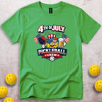 Fourth of July Pickleball Crew T-Shirt