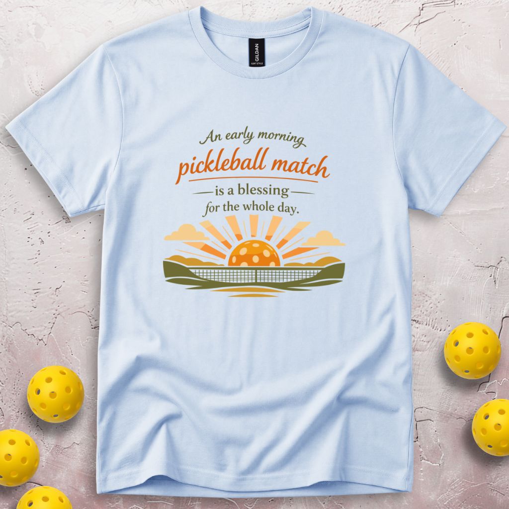 Pickleball Morning Blessing T-Shirt