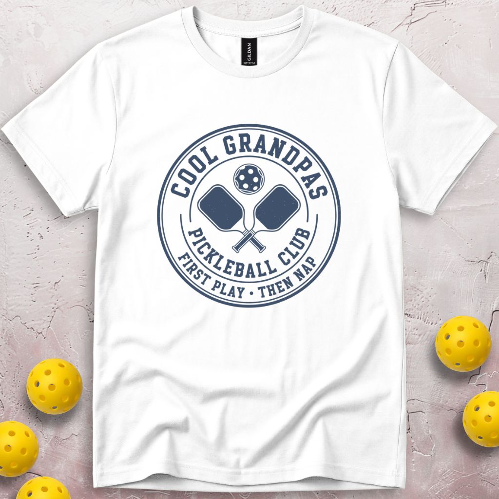 Cool Grandpas Club First Play Then Nap T-Shirt