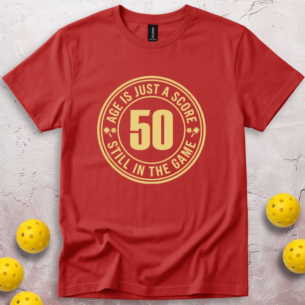 Age Is Just a Score 50th Birthday T-Shirt
