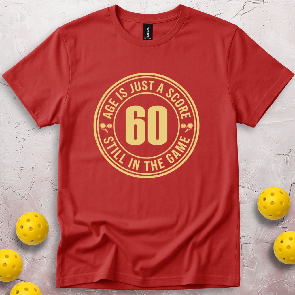 Age Is Just a Score 60th Birthday T-Shirt