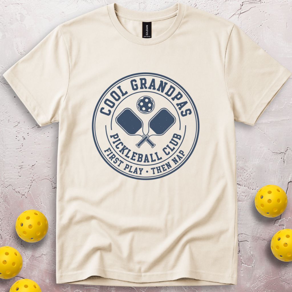 Cool Grandpas Club First Play Then Nap T-Shirt