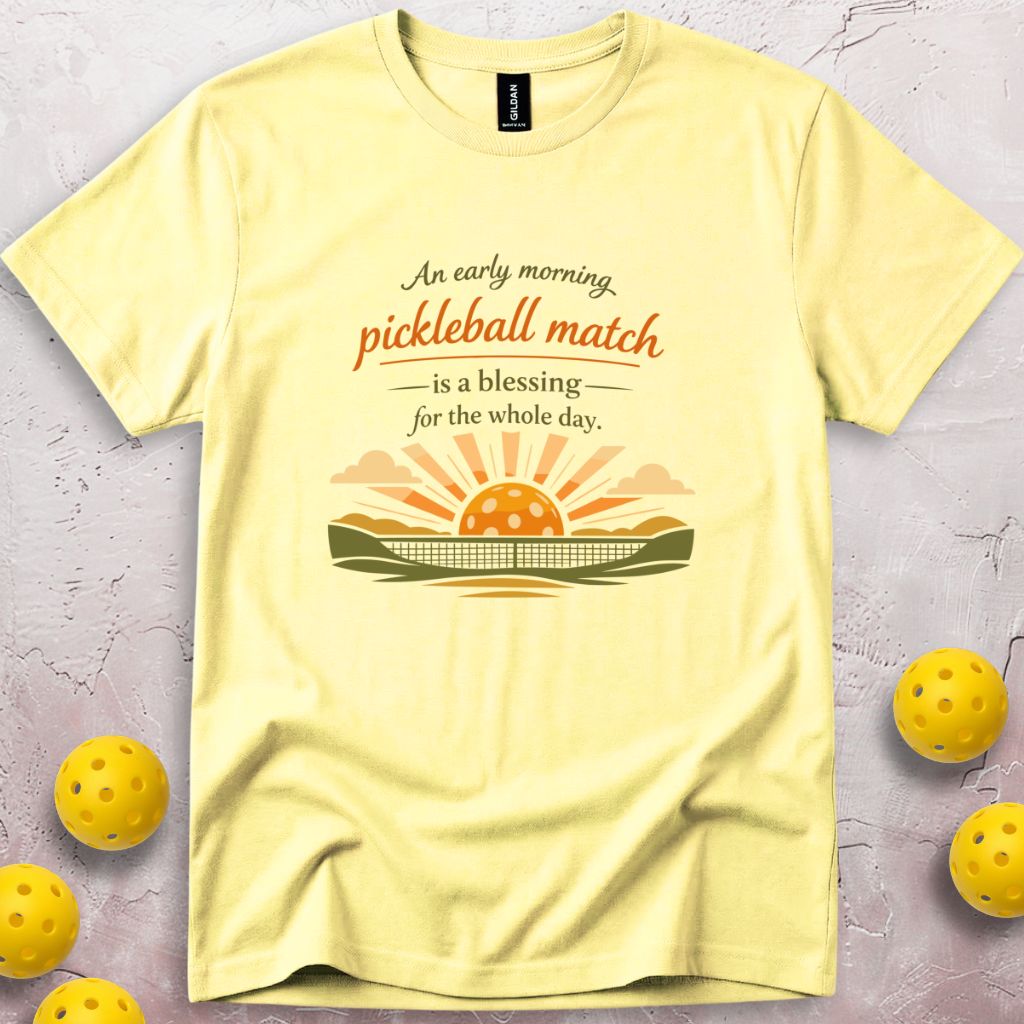 Pickleball Morning Blessing T-Shirt