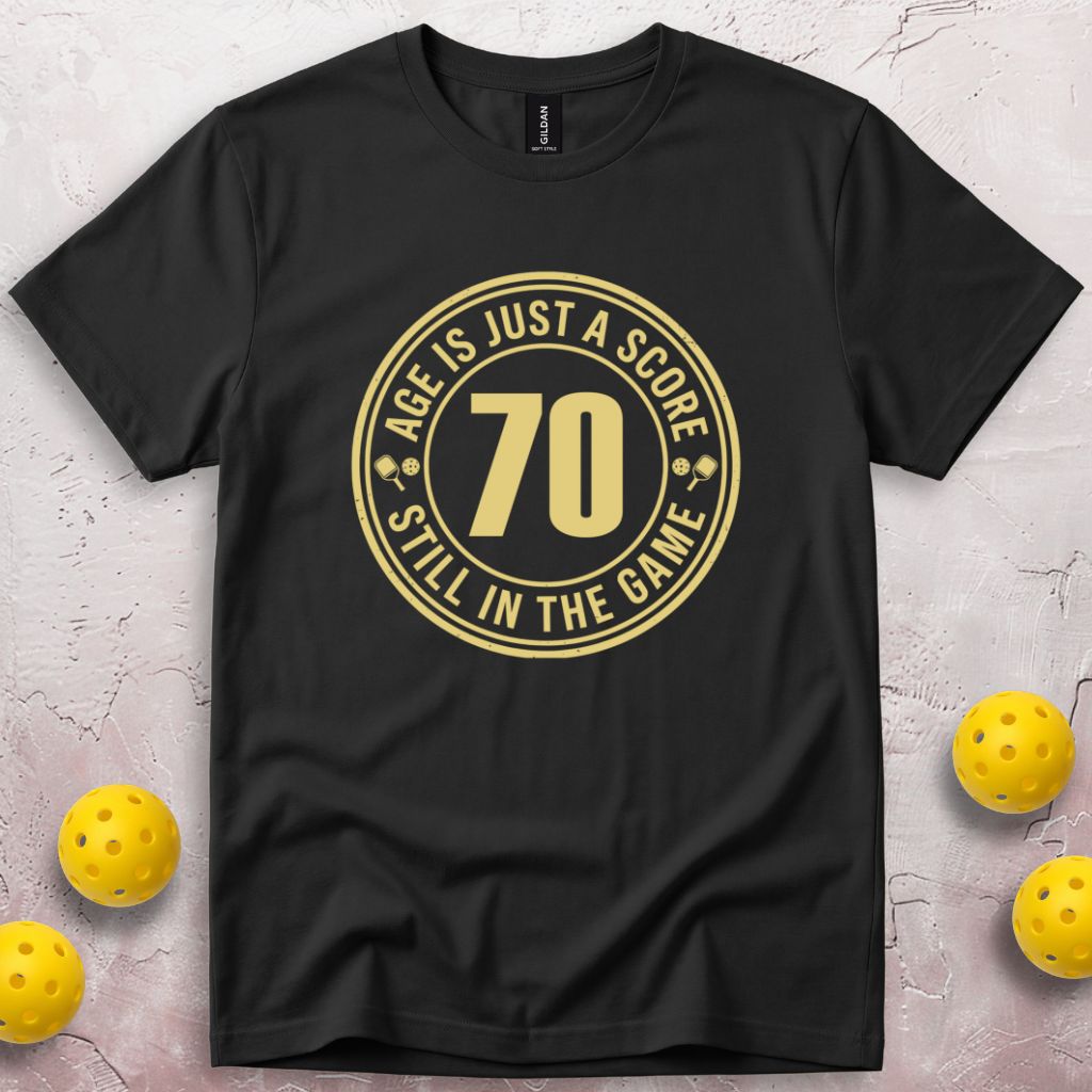 Age Is Just a Score 70th Birthday T-Shirt