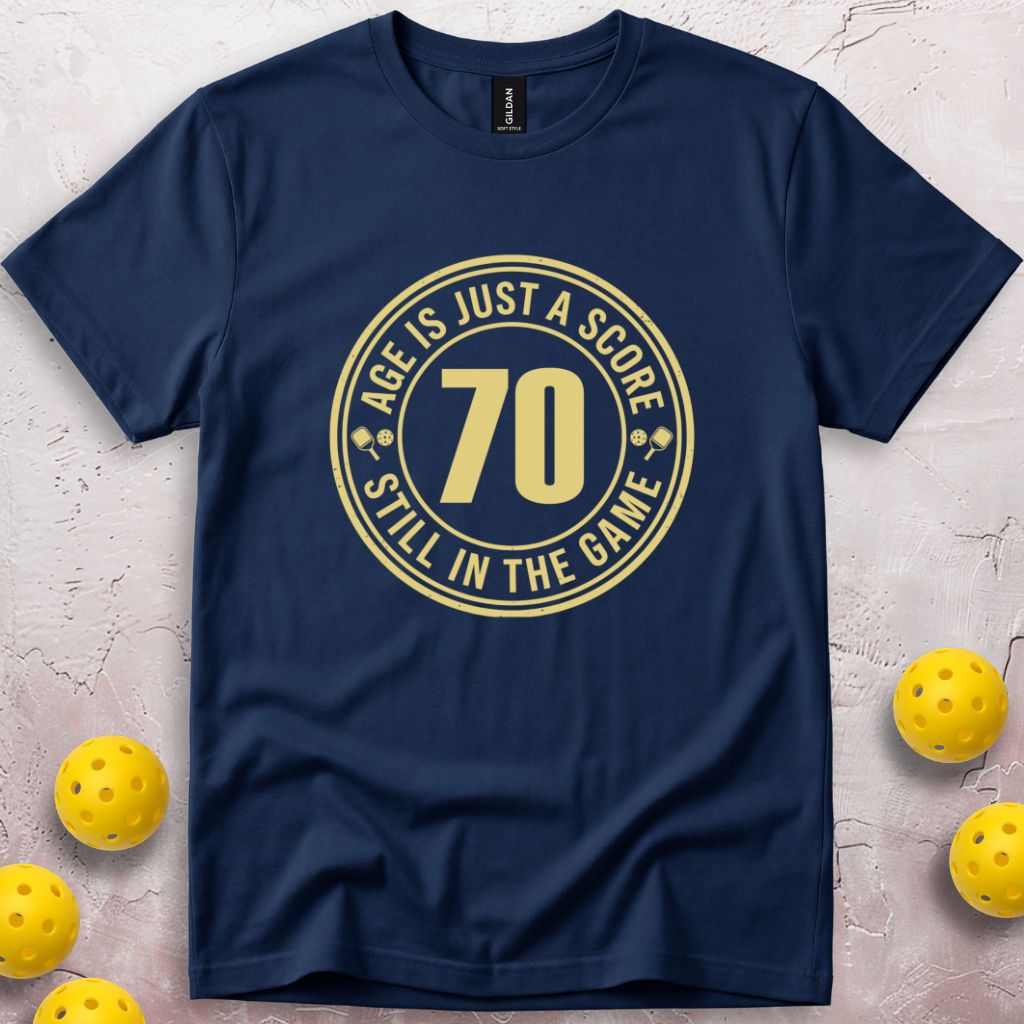 Age Is Just a Score 70th Birthday T-Shirt