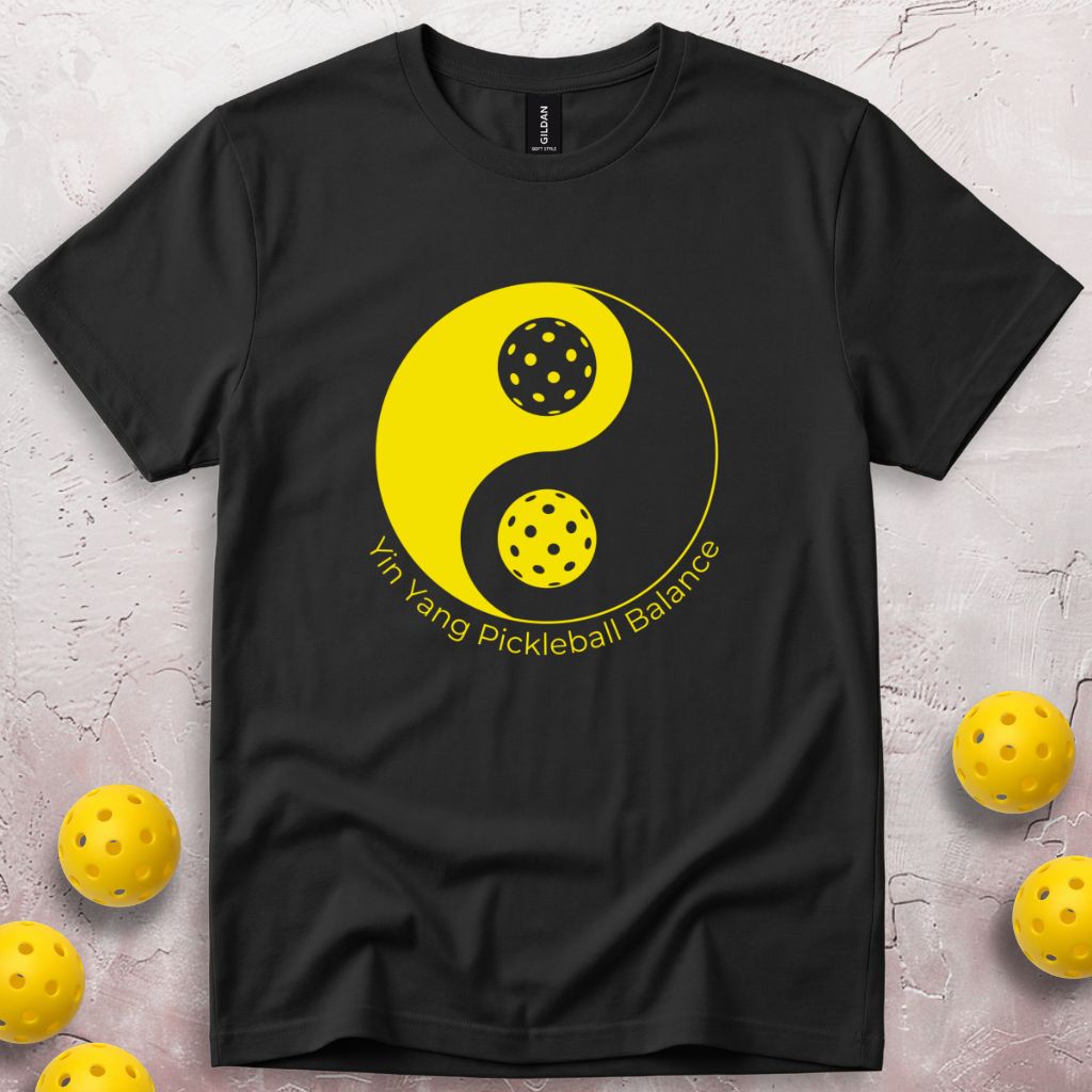 Yin Yang Pickleball Balance T-Shirt